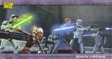 STAR WARS THE CLONE WARS WIDEVISION 2009 U PICK SINGLE PREVIEW INSERT CARDS PV-1