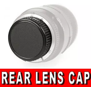 REAR LENS CAP COVER TAPPO ADATTO A Nikon AF-S DX Nikkor 18-55mm f3.5-5.6G VR II - Foto 1 di 2