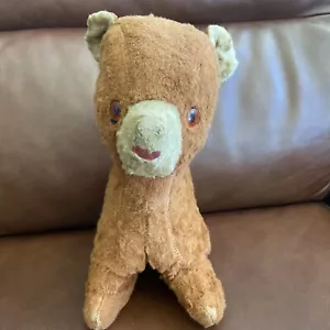 Rare Vintage Child's Stuffed Toy Rust Colored Teddy Bear Standing - Picture 1 of 12