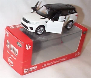 Range Rover Sport Fuji Blanco 1-36 Diecast Pull Back & Go Nuevo en Caja - Imagen 1 de 2
