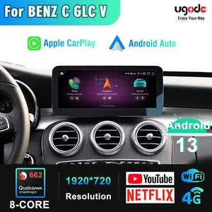 10,25" Android13 Bildschirm Carplay GPS für Mercedes C GLC V W205 C63 C43 Multimedia - Bild 1 von 10