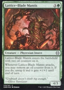 LATTICE-BLADE MANTIS 173/271 FOIL PHYREXIA: ALL WILL BE ONE MTG MAGIC NM - Picture 1 of 1