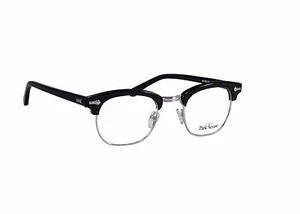 Lentes Personalizadas CON Malcolm X Cuerno Montura Gafas Negro/Plateado - Imagen 1 de 1