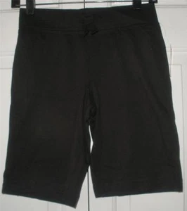 NWT Girls Authentic J Khaki Black Jersey Bermuda Summer Shorts Size Medium M - Picture 1 of 8