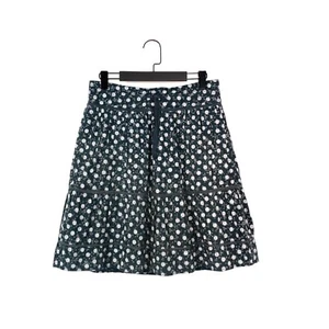 White Stuff Green Boho Crochet Trim Tiered Drawstring A-Line Skirt - Size 10 - Picture 1 of 13