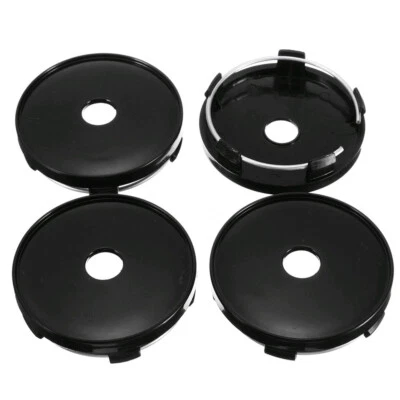 Tapacubos centrales de rueda de coche de 60 mm ABS universal protector de cubierta de llanta de neumático  Foto 1 de 3
