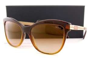 Without Case Brand New Chopard Sunglasses SCH 189S 7GMG  Amber/Brown Gradient - Picture 1 of 4