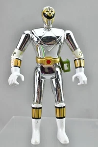 Mighty Morphin Power Rangers The Movie White Ranger Movie Edition Chrome 5" 1995 - Picture 1 of 2
