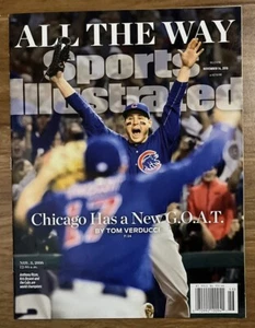 14. November 2016 Sports Illustrated ~ Chicago Cubs gewinnen World Series neu G.O.A.T - Bild 1 von 3