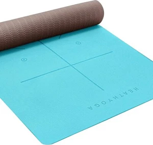 Eco Friendly Non Slip Yoga Mat, Body Alignment System, SGS Certified TPE Materi - Picture 1 of 6