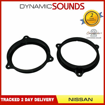 CT25NS01 Nissan X-Trail 2003-2007, 165mm Front Door Speaker Adaptor Kit Rings - Image 1 of 2