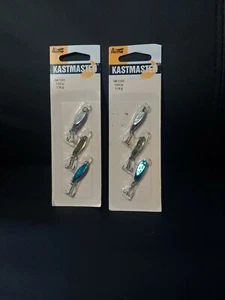 Acme Kastmaster SW-1243 3 Pc Spoon Kit 1/24 oz Brass Body Fishing Lures 2 Pack - Picture 1 of 2