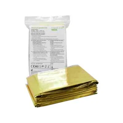 Medi-Inn Foil Emergency Space Blanket Survival Thermal Rescue First Aid Gold