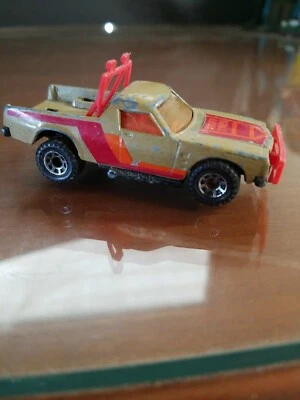 VINTAGE MATCHBOX LESNEY 1977 RARE RACECAR DIECAST RUFF TREK #58 GOLD PICK UP - Image 1 of 4