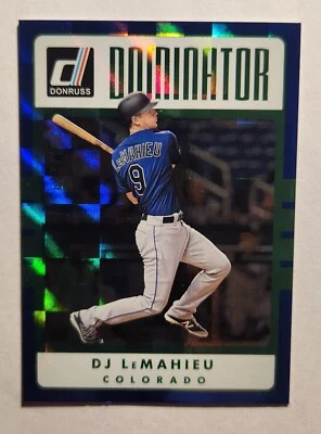 2017 Panini Donruss - Dominators Blue #D-5 D.J. LeMahieu /249 - Image 1 of 2