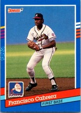 1991 Donruss Baseball 341 Francisco Cabrera