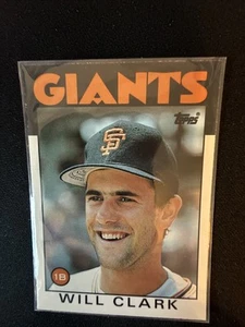 1986 Topps negociado #24T Will Clark Gigantes de San Francisco casi nuevo-como nuevo tracción fresca - Imagen 1 de 2