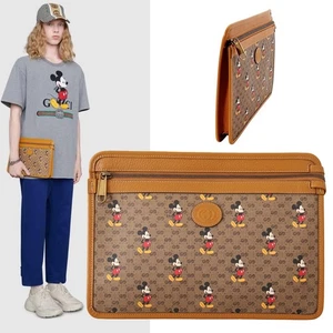 BOLSO GUCCI 602552 DISNEY MICKEY MOUSE BOLSA GG SUPREME CUERO RIBETE CLUTCH UNISEX - Imagen 1 de 18