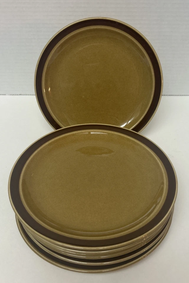 Vintage Canoe Salad Plates By EKCO Genuine Stoneware Japan 1102 Discontinued - Image 1 of 3