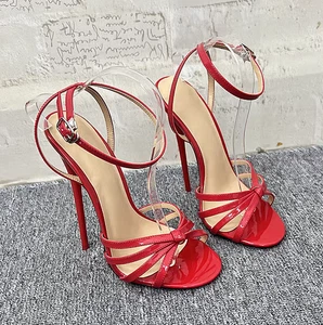 Sandalias Mujer Tacones Altos 16Cm Super Stiletto Poste Plataforma Fiesta Discoteca Zapatos - Imagen 1 de 6