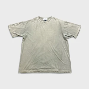 Vintage 90s Blank T Shirt Mens XL Gray Sun Faded Bleached Basic Short Sleeve Tee - Picture 1 of 11
