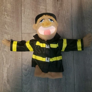 SML Melissa and Doug Firefighter Plush Puppet Brooklyn T Guy Chief Walter Blaze - Picture 1 of 5