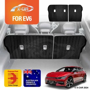 Back Seat Protector for Kia EV6 2021+ Heavy Duty Car Trunk Seat Kick Mats Cover - Picture 1 of 9
