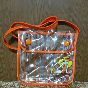 Unused Showa Retro Candy Candy Orange Vinyl Shoulder Bag Japan Vintage Anime - Picture 1 of 1