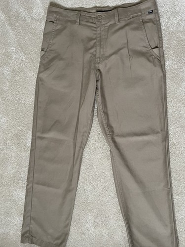 Pantaloni da skateboard Vans Authentic Chino Relaxed Taper larghi W36 kaki