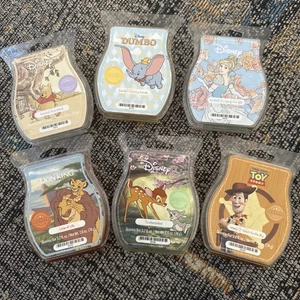 Six (6) DISNEY Characters Scentsy wax bars. List In Description. Lion king Etc - Picture 1 of 2