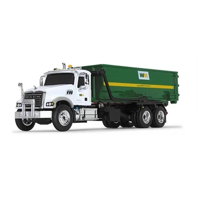 First Gear 1/87 Mack Granite MP Roll-Off Container Waste Management 80-0356D - Image 1 of 4
