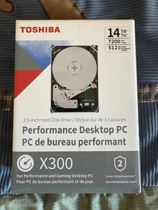 Toshiba 14tb X300 performance desktop PC 3.5 inch hard drive  - Picture 1 of 2