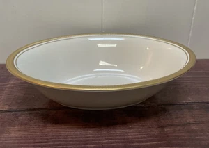 Vintage W.A. Pickard "Palace" Elfenbein und Gold Oval 9" Servierschale - Bild 1 von 4