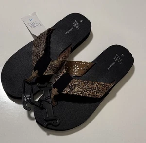 Chanclas Comfort para mujer 11 negras bronce - Imagen 1 de 4