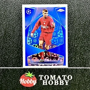 TOPPS CHROME UEFA 2024-25 STEVEN GERRARD LOGOFRACTOR LEGENDS LIVERPOOL - Picture 1 of 2