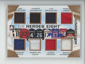 PARCHE CAMISETA OCHO HÉROES DEL JUEGO 2016-17/35 LECAVALIER KOVALEV HOCKEY - Imagen 1 de 2