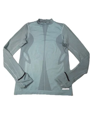 Women's BROOKS Running Long Sleeve Top Shirt Mint Green Teal Hand Covers - Image 1 of 4
