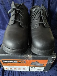 Timberland Pro 40044 Titan Oxford Safety Toe Black Size 11.5 W Shoes Men’s - Picture 1 of 3