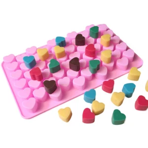 55 Holes Heart Cake Chocolate Cookies Baking Mould Ice Cube Soap Mold Bake To:IL - Picture 1 of 9