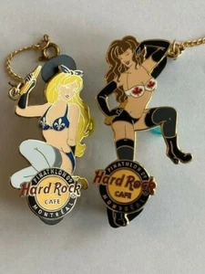 Hard Rock Ottawa & Montreal Pinathon 2009 Chain Bondage 2 Girl pins A1 - Picture 1 of 1
