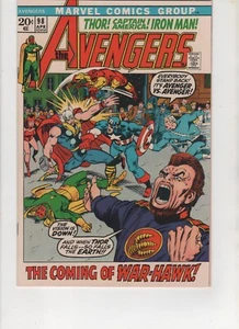 Avengers #98, Barry Smith Art, VF/NM 9.0, 1st Print, 1972 (C2) - Bild 1 von 2