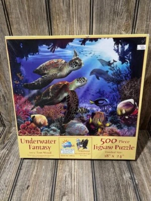 Rompecabezas SunsOut Underwater Fantasy 500 piezas arte de Tom Wood Foto 1 de 4