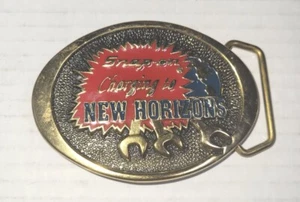 Herramientas de colección a presión hebilla de cinturón carga a New Horizons latón macizo EE. UU. - Imagen 1 de 4