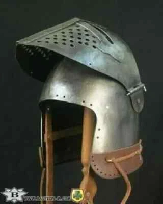 Armadura Medieval Buhurt Batalla Bascinet Caballero Casco Medieval Reproducción Regalo Foto 1 de 4