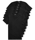 Neuf avec étiquettes - Pack de 6 polos Ralph Lauren coupe classique col en V sous-vêtements noirs taille M - 64 $