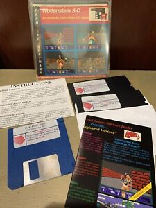 Wolfenstein 3D Premiere Software 3.5 & 5.25 Disk Floppy 1992 IBM/PC RARE