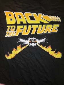 T-shirt per adulti Ritorno al Futuro con DeLorean NERA - Foto 1 di 1