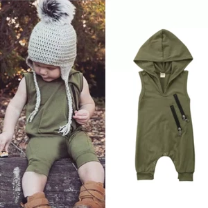 Baby Romper Newborn Cotton Jumpsuit Summer Boy Girl Cartoon One-Pieces Clothes - Picture 1 of 8