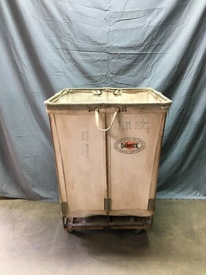 Carrito de lavandería Steampunk de almacenamiento de lona industrial DANDUX de colección 599-22B  Foto 1 de 4