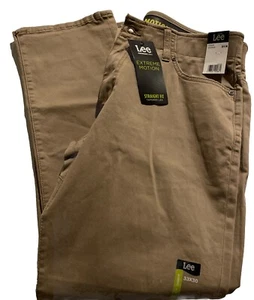 Lee Men’s Extreme Motion Straight Fit Tapered Leg Jeans Cougar NWT 33x30 - Picture 1 of 10